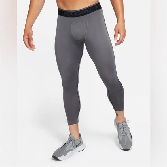 Nike Dri-Fit Pro 3/4 Tight Pant Leggings Athletic Excercise Iron Size Small New - Picture 1 of 7